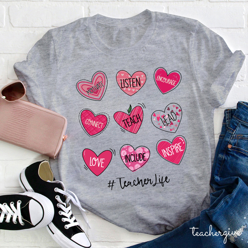 Motivate Listen Encourage Teacher T-Shirt