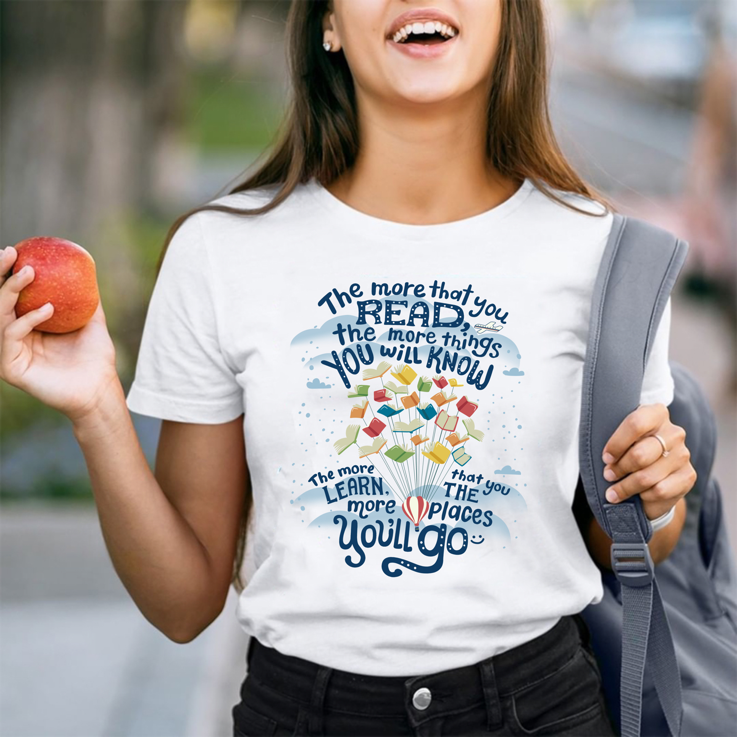 The More That You Read The More Things You Will Know Teacher T-Shirt