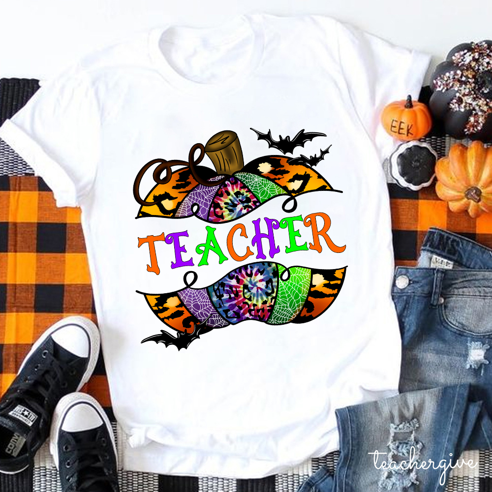 Trance Vibes Pumpkin Teacher T-Shirt