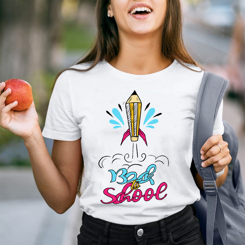 Back To School Pencil Rocket   T-Shirt