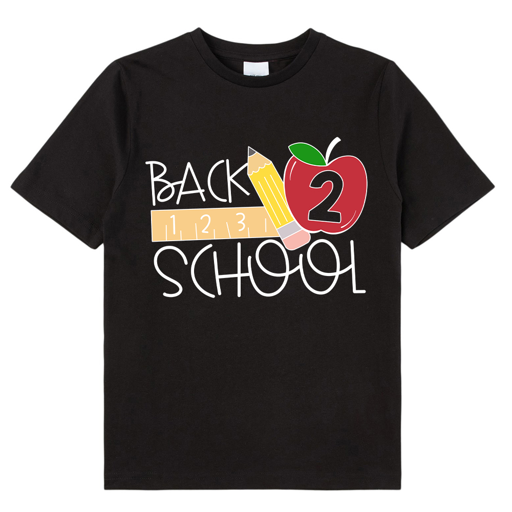 Back School 2 Pencil Kids T-Shirt