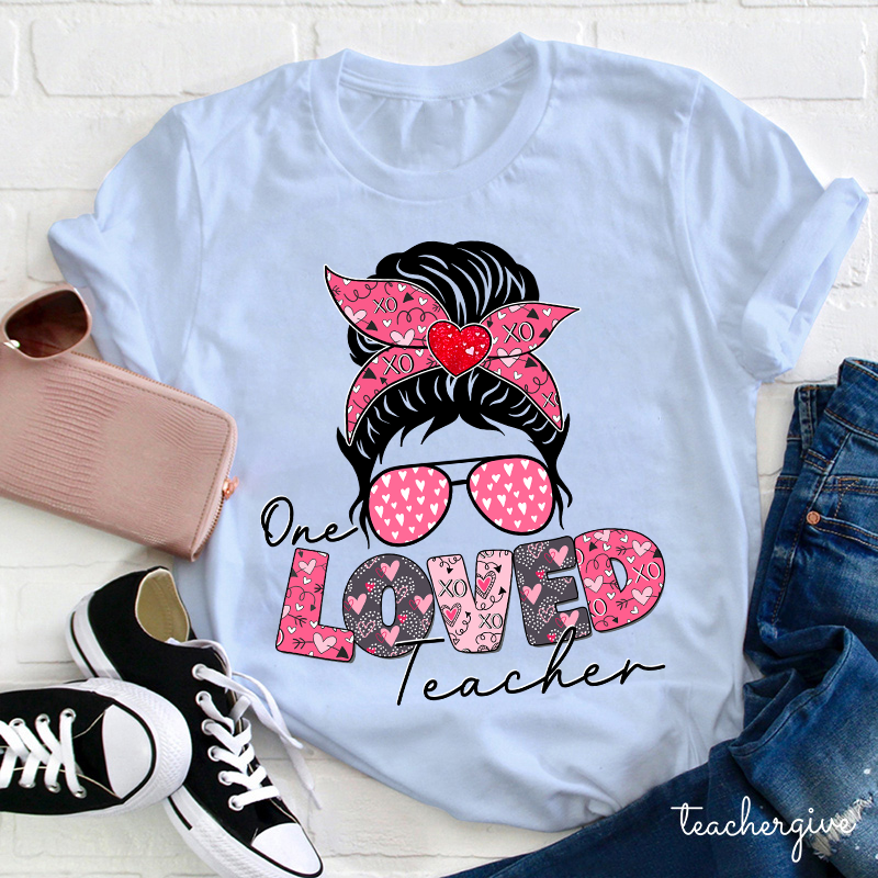 One Loved Teacher Xoxo Teacher T-Shirt