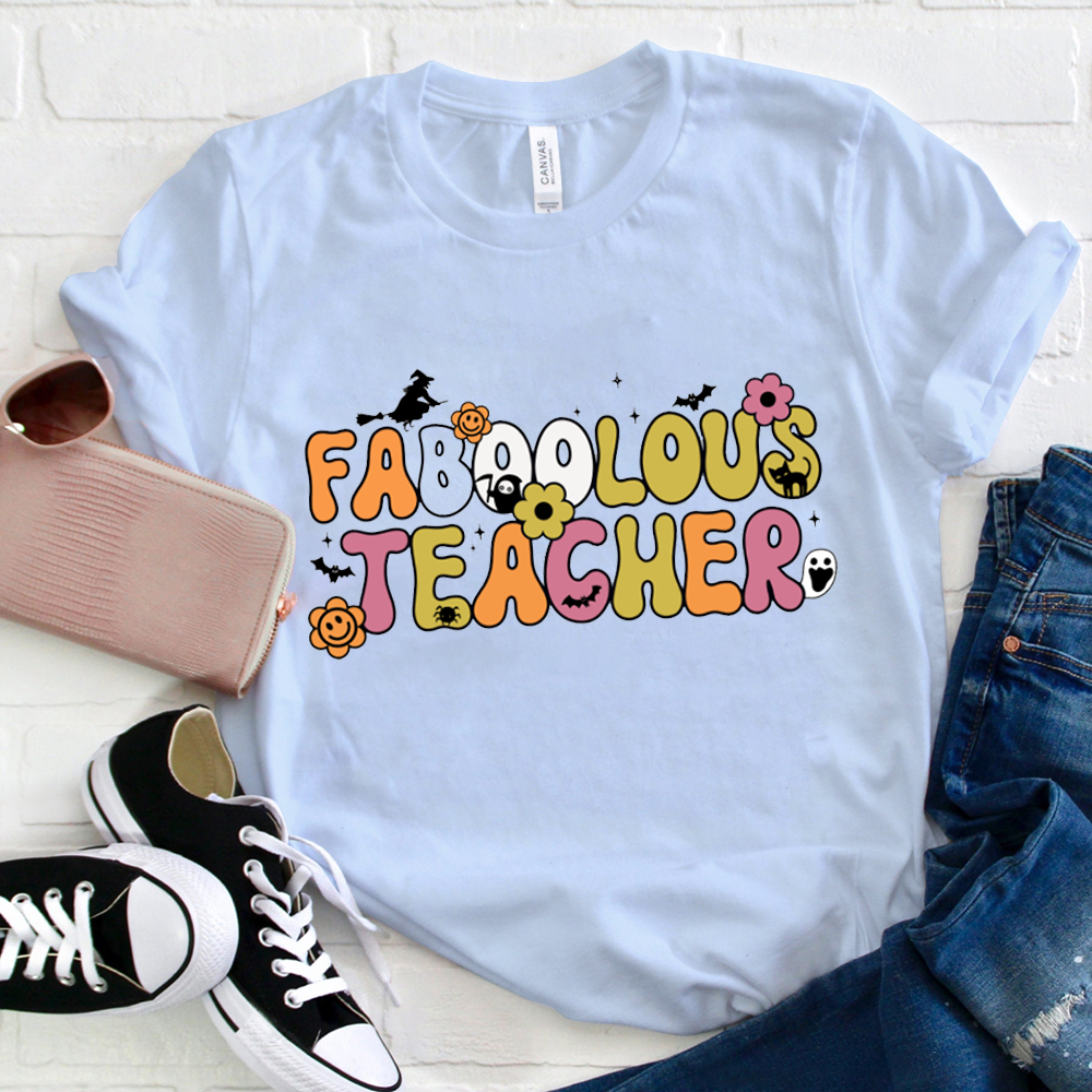 Faboolous Teacher Halloween Witch T-Shirt
