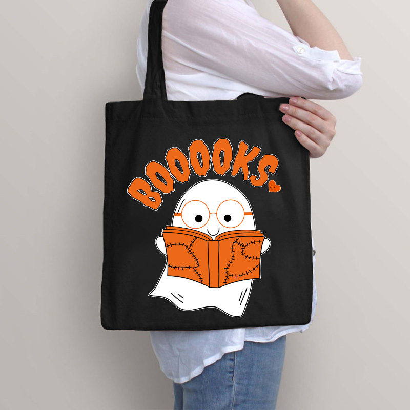 Booooks Cartoon Tote Bag