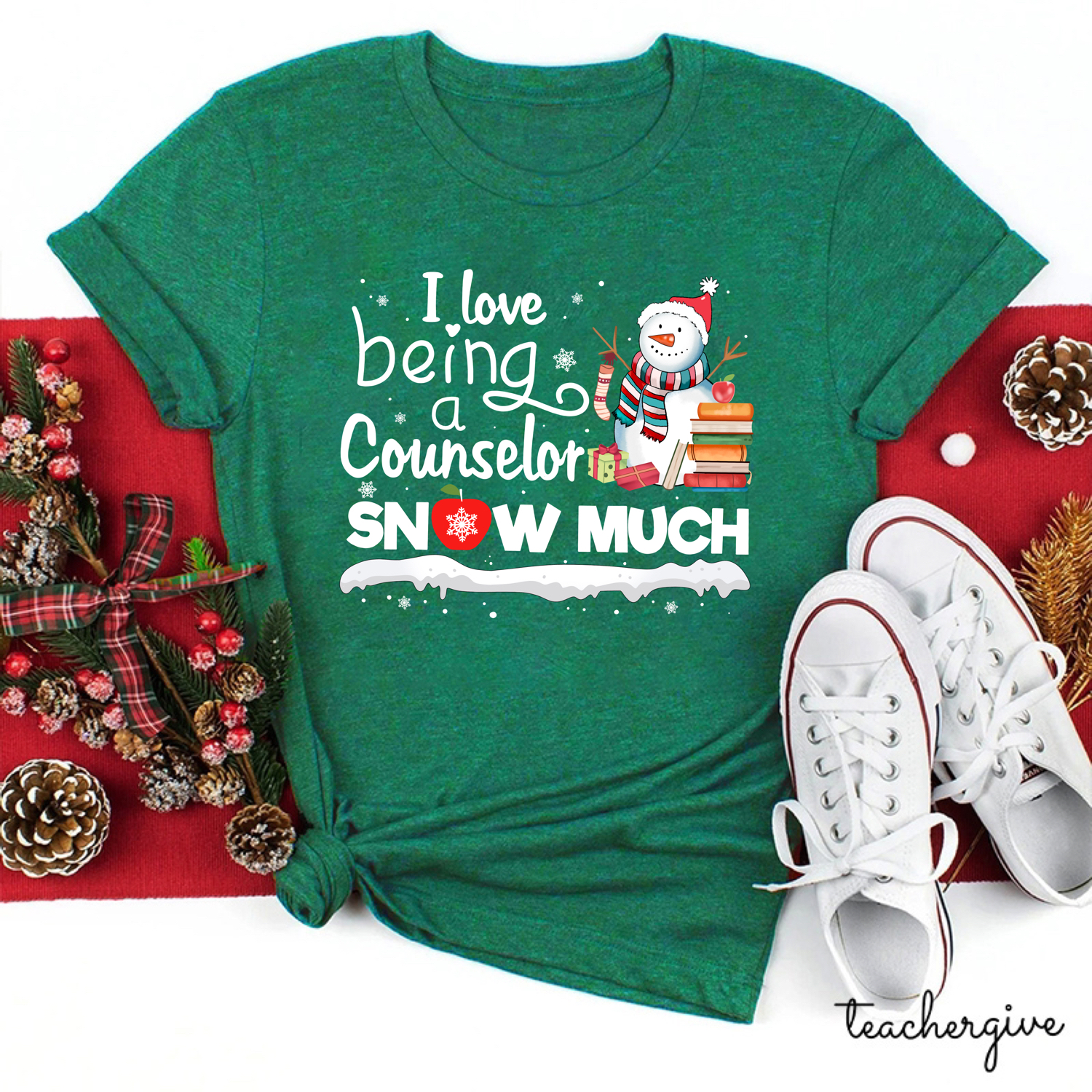 I love Being A Counselor Snow Much Teacher T-Shirt