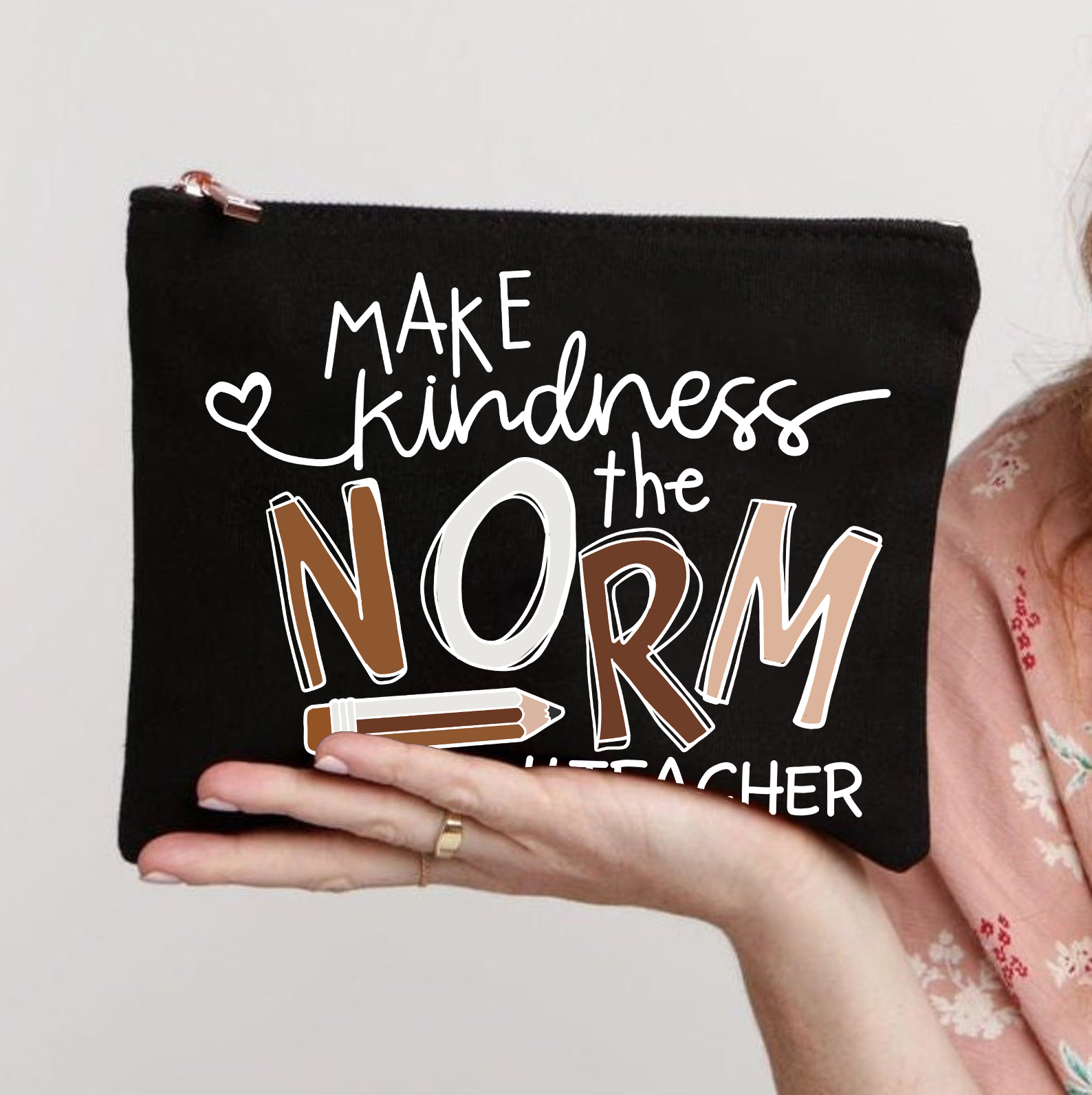 Make Kindness The Norm Makeup Bag