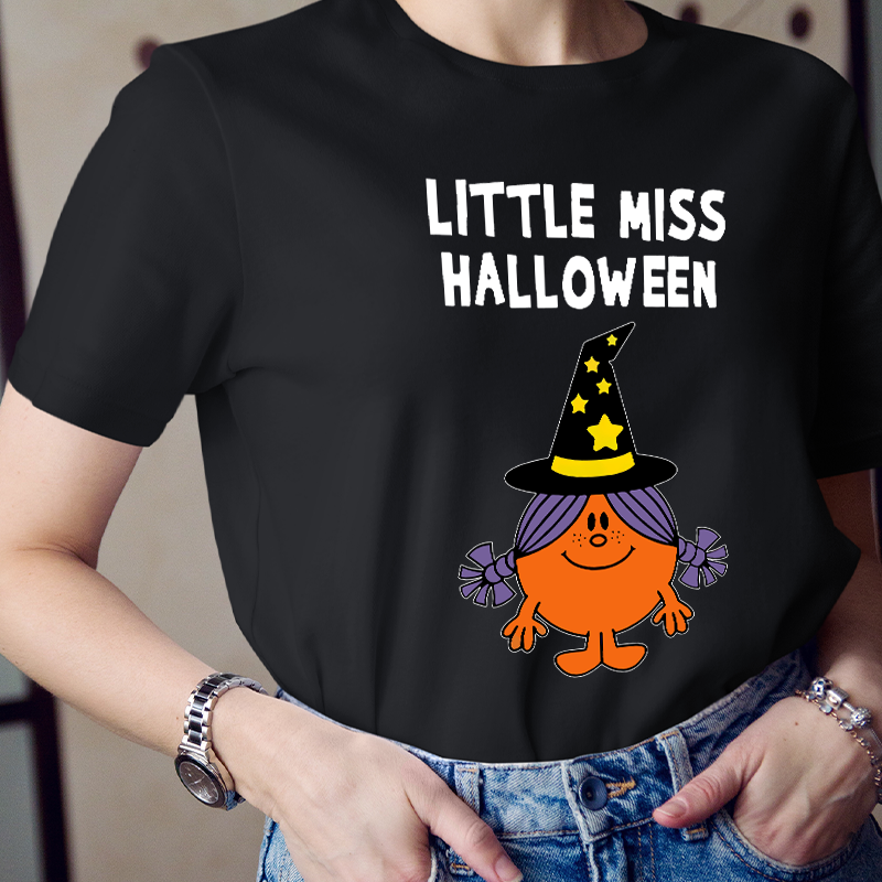 Little Miss Dress Like A Witch Halloween Teacher T-Shirt