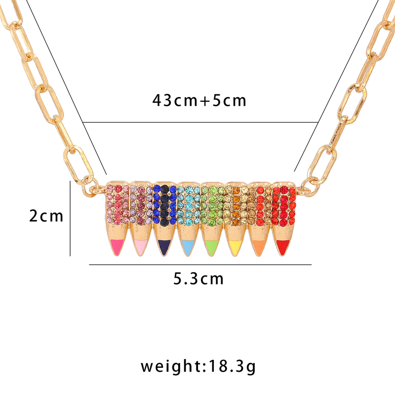 Colourful Pencil Necklace
