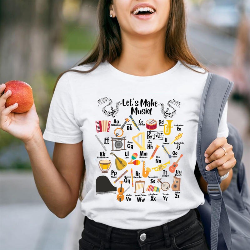 Let's Make Music Teacher T-Shirt