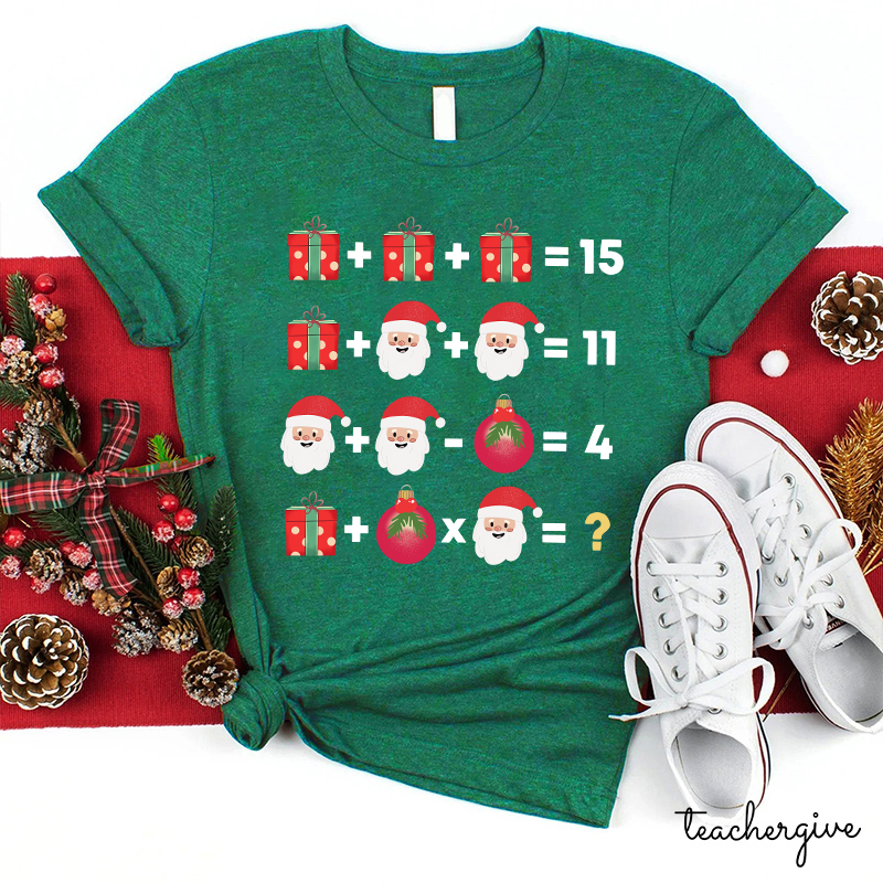 Christmas Mathematics Teacher T-Shirt