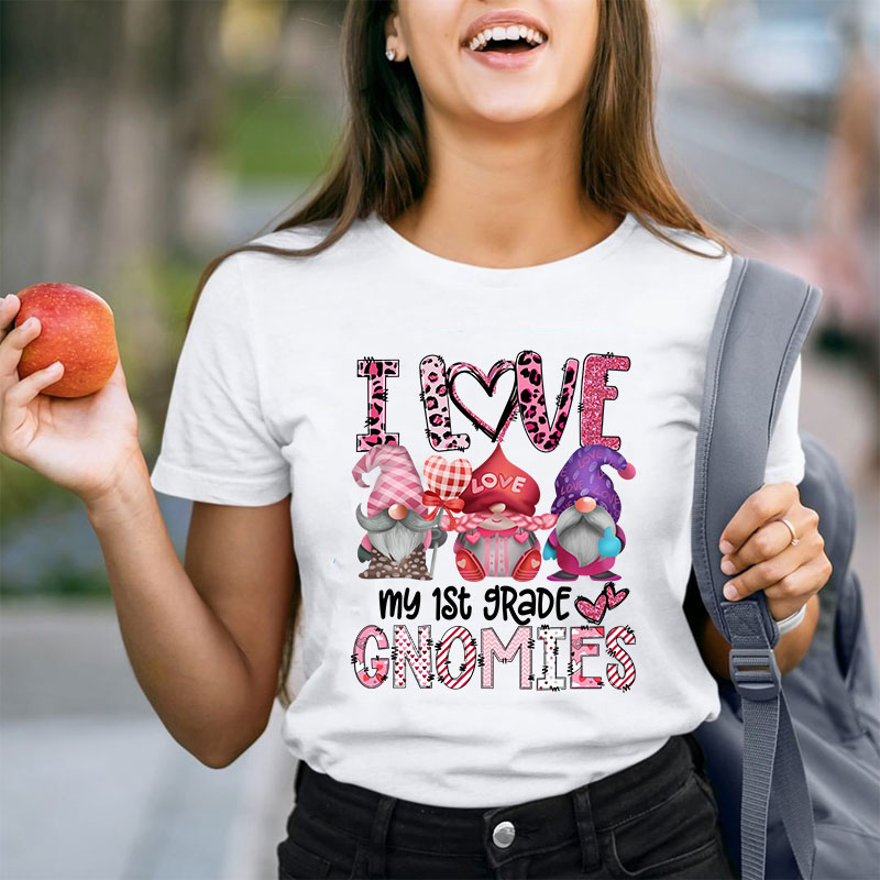 Personalized I Love My Gnomies Teacher T-Shirt