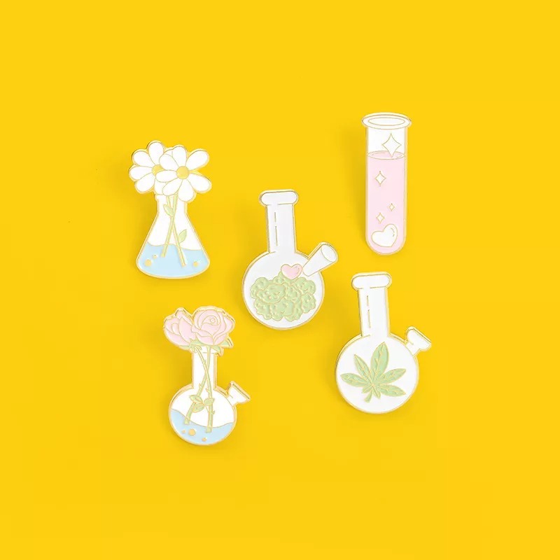 Plant Vase Beaker Pin Set