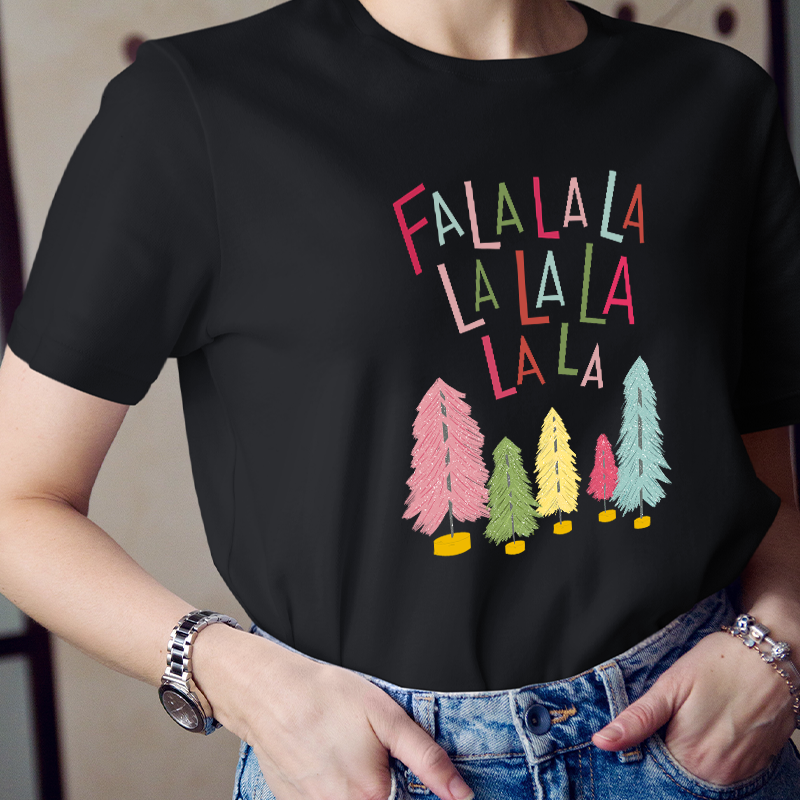 Fa La La La Merry Christmas We Together Teacher T-Shirt