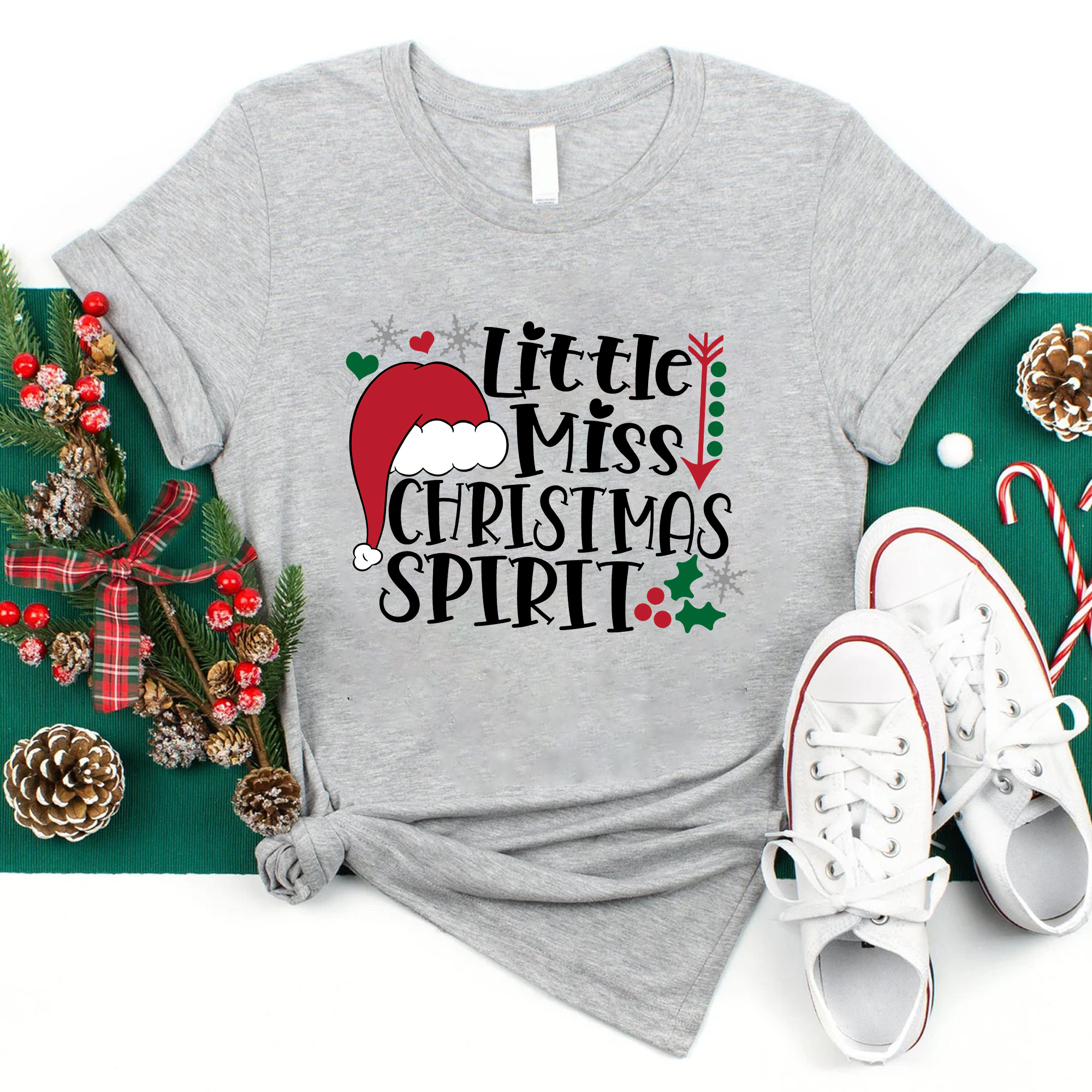 Little Miss Christmas Spirit T-Shirt