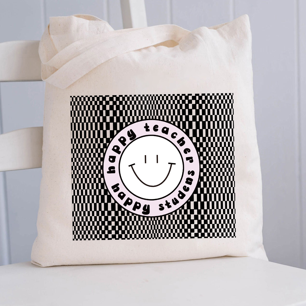 LatestHappy Teacher Happy Students Tote Bag for Sale-Teachersgram