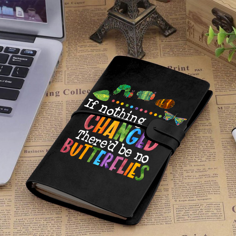 If Nothing Ever Changed Faux Leather Notebook