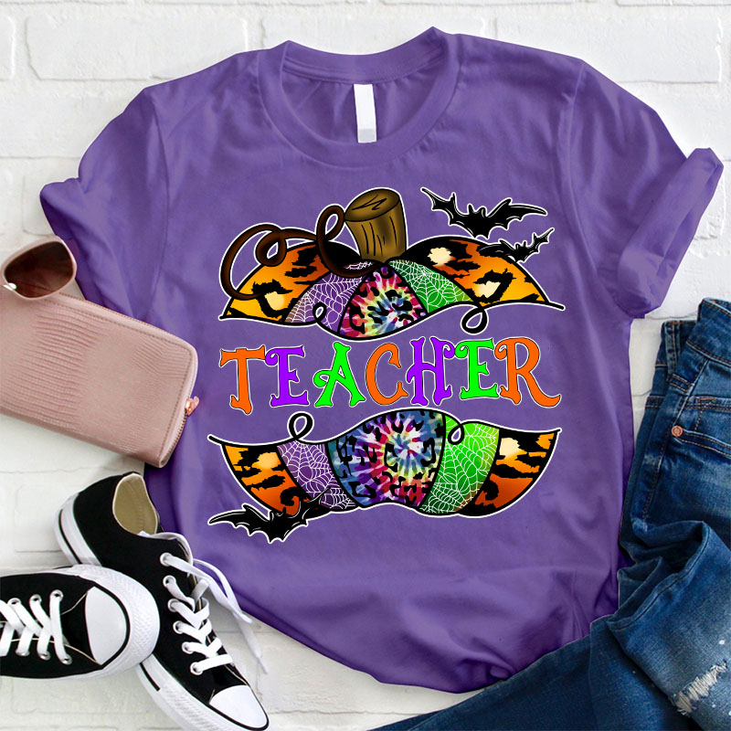 Trance Vibes Pumpkin Teacher T-Shirt