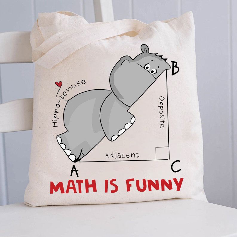 LatestMath Is Funny Tote Bag for Sale-Teachersgram