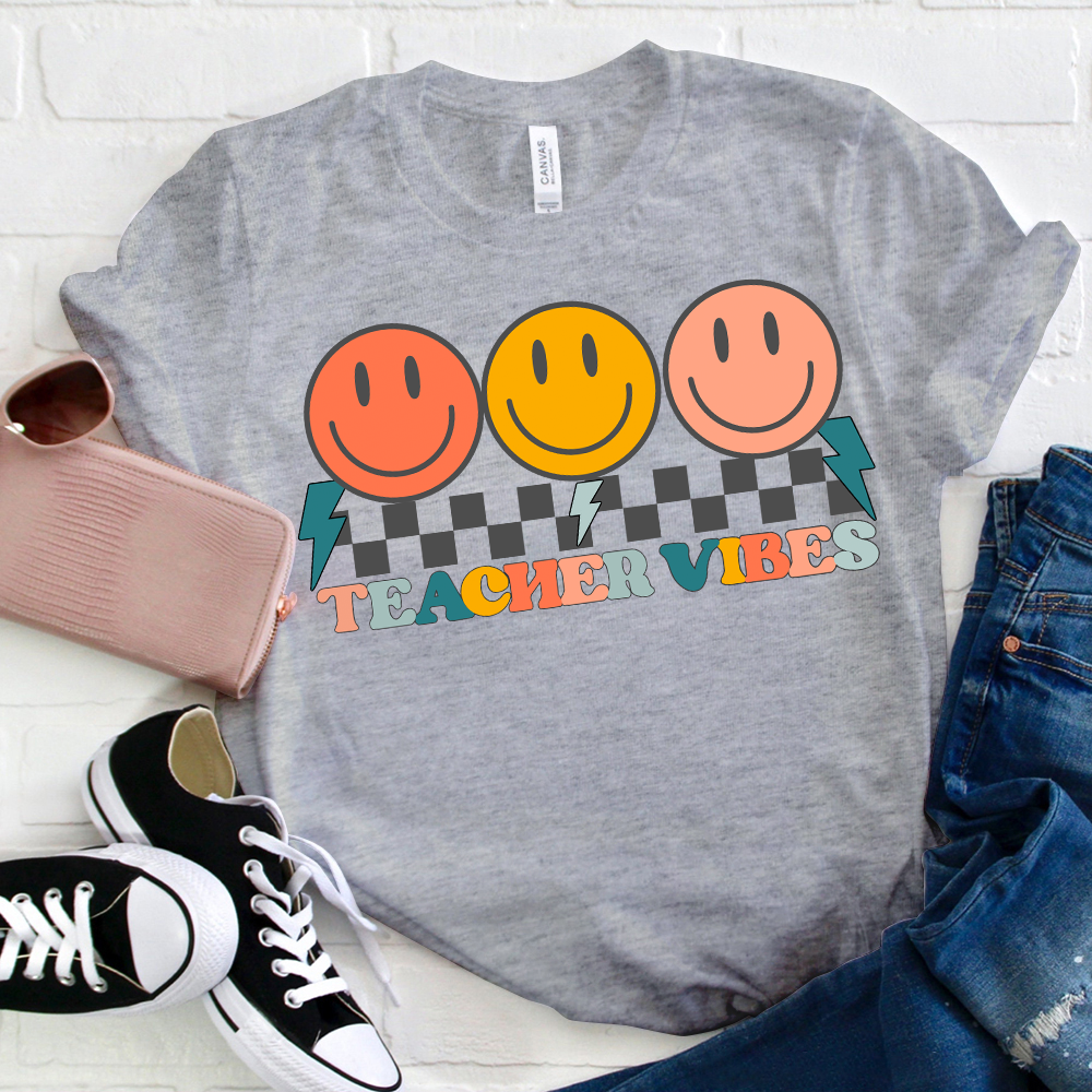 Teacher Vibes Big Smiles T-Shirt