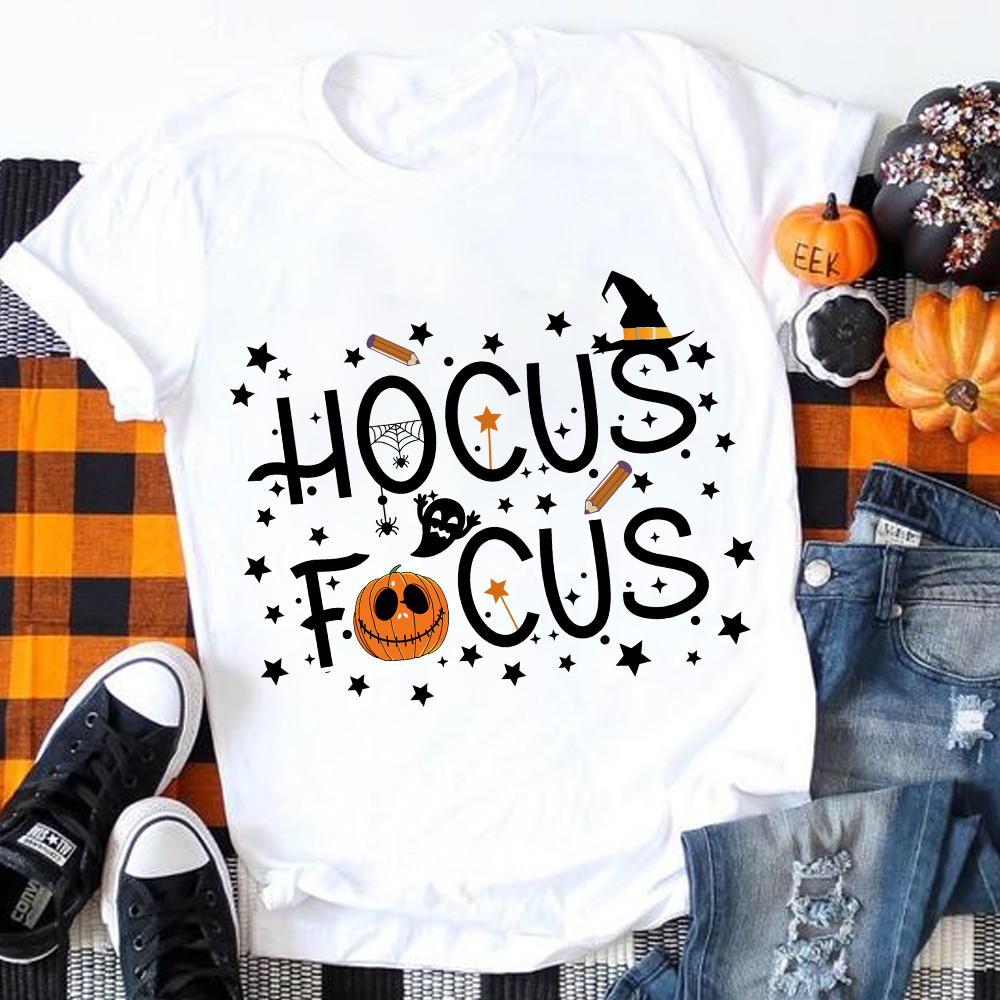 Hocus Focus Stars Everywhere Teacher T-Shirt