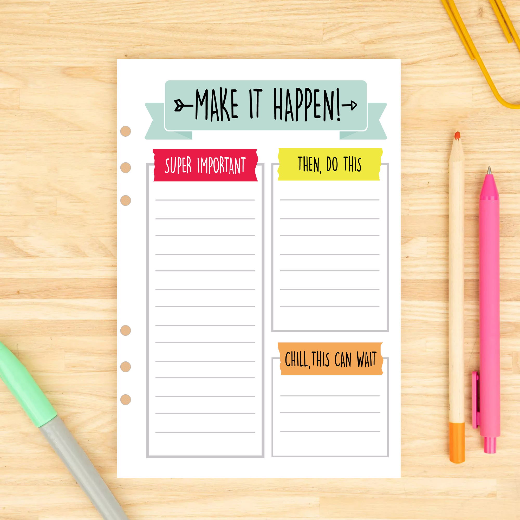 Exquisite Make It Happen Notepad