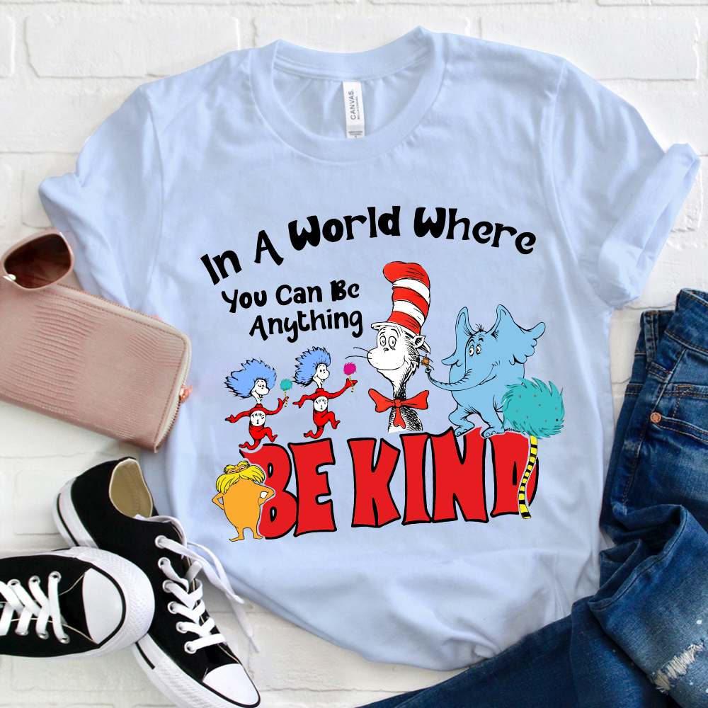 In A World Where You Can Be Anything Circus Figures T-Shirt