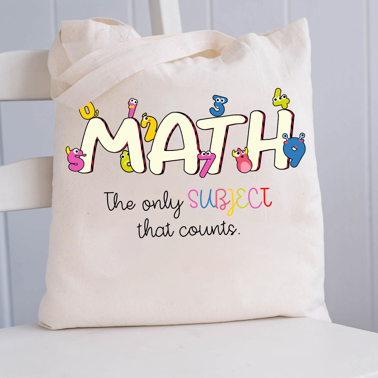 LatestMath The Only Subject That Counts Tote Bag for Sale-Teachersgram