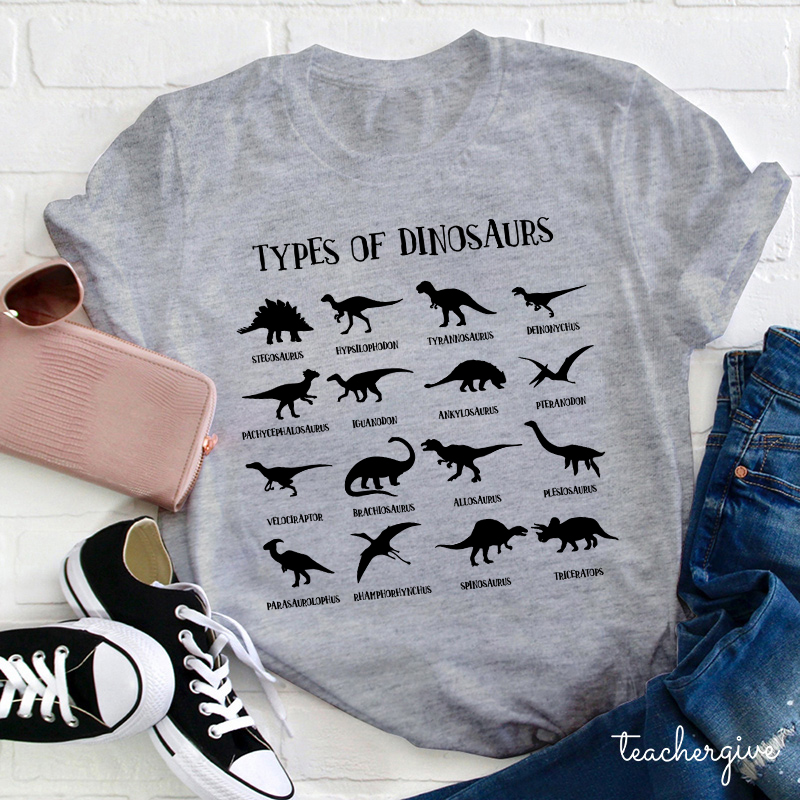 Types Of Dinosaurs T-Shirt
