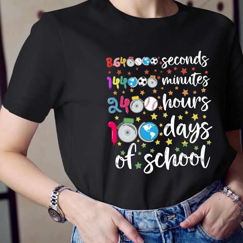 100 Days Of School Teacher T-Shirt