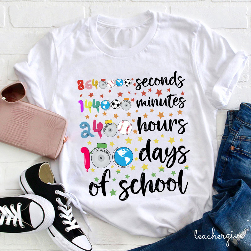 100 Days Of School Teacher T-Shirt