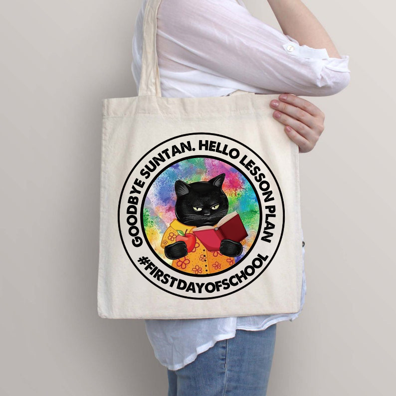 Goodbye Suntan Hello Lesson Plan Tote Bag