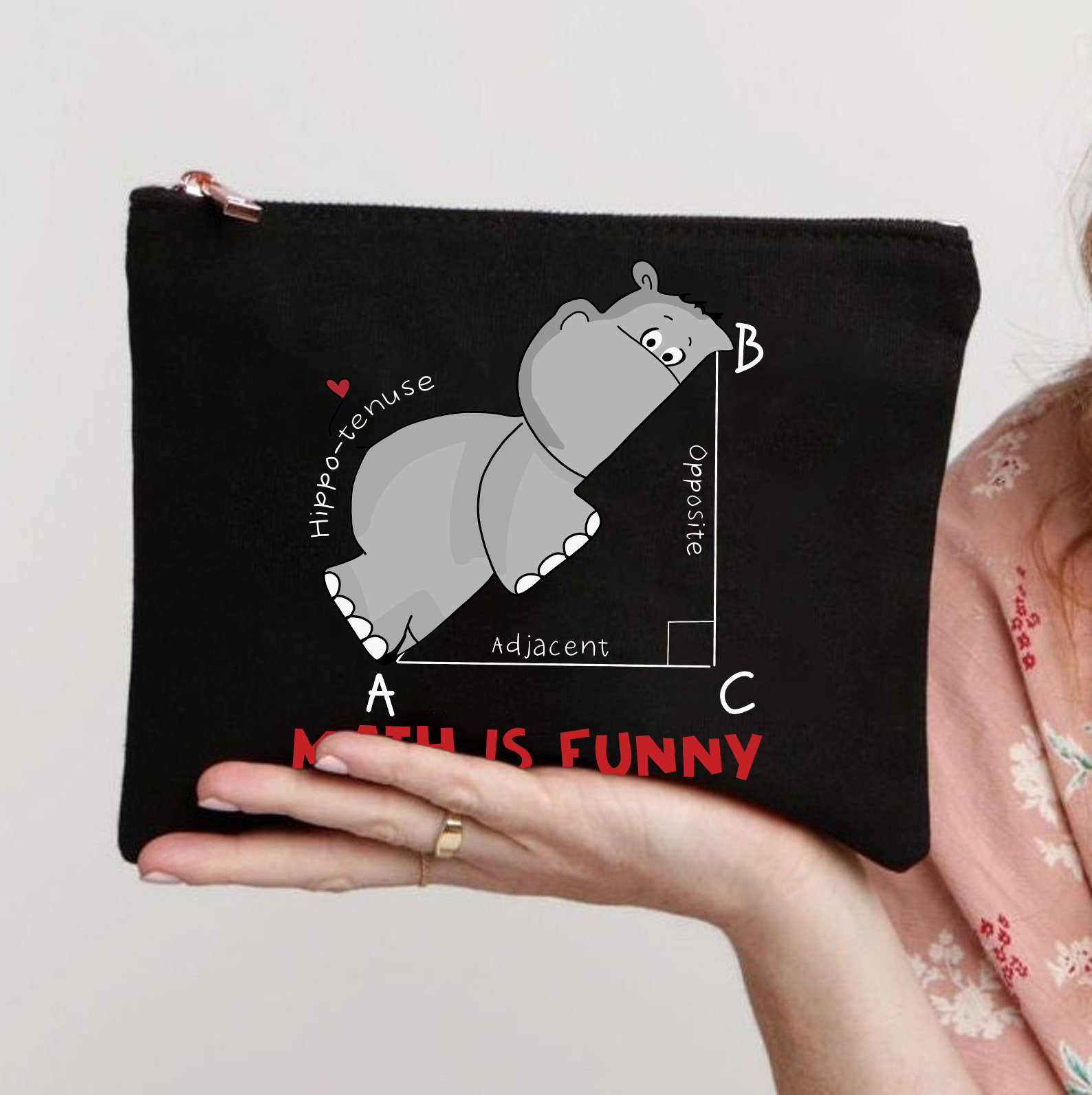 Math Is Funny Makeup Bag