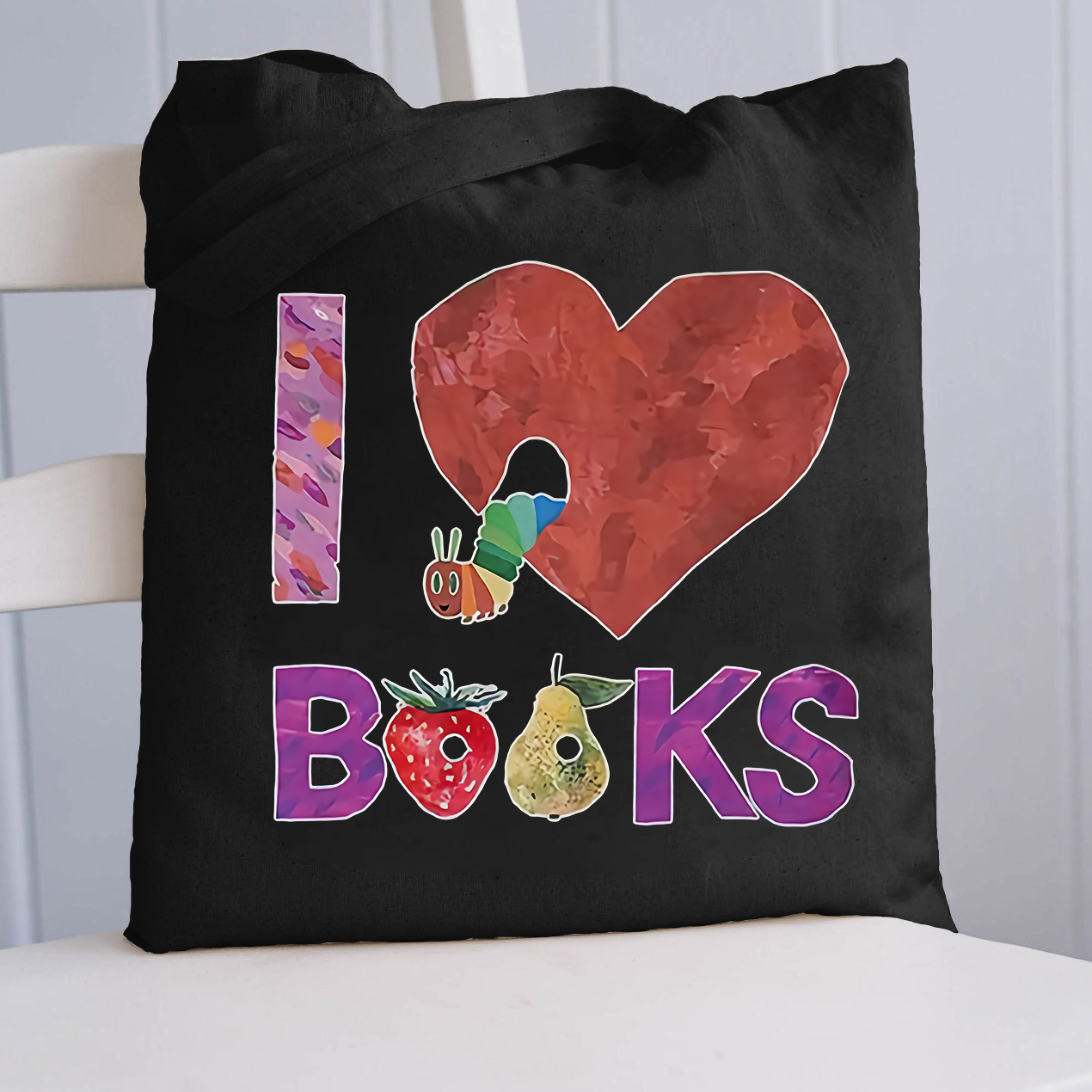 I Love Books Tote Bag