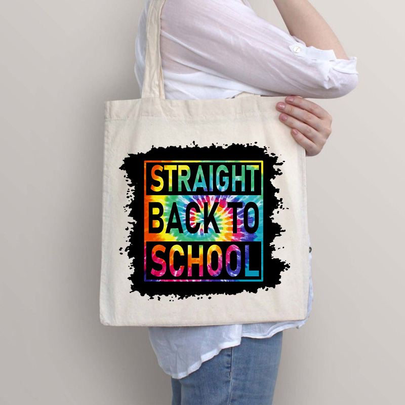 Straight Back To School Tote Bag