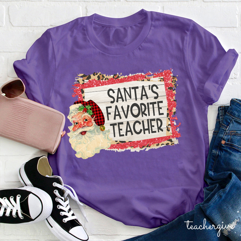 Santa's Favorite Teacher T-Shirt