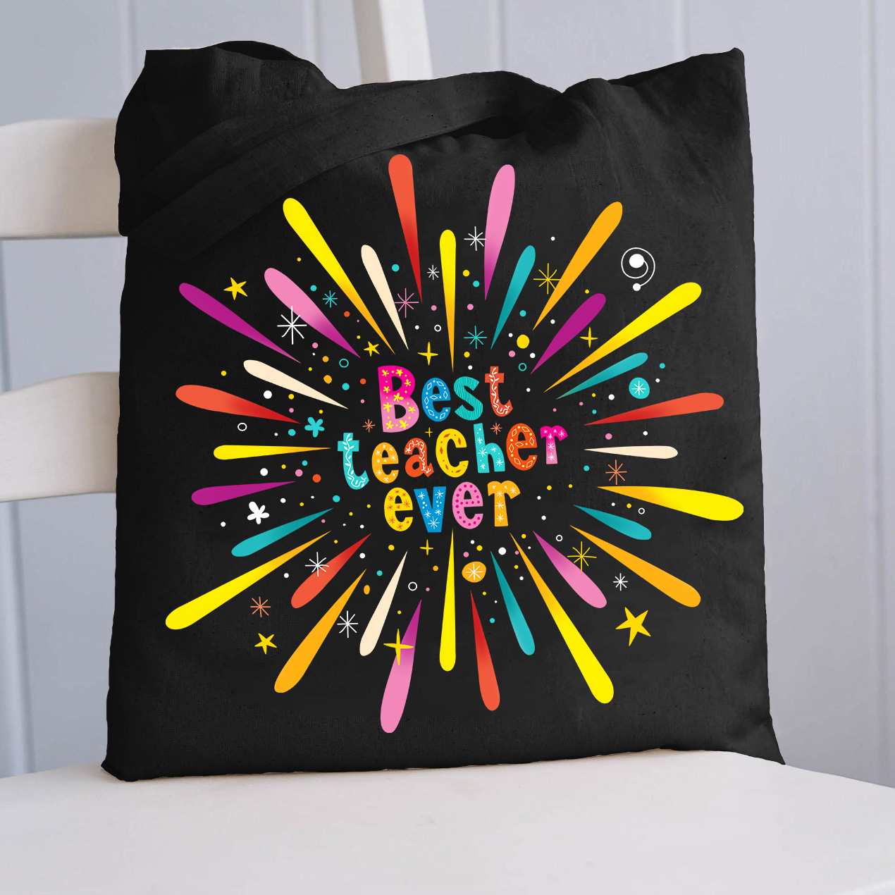 LatestBest Teacher Ever Teacher Tote Bag for Sale-Teachersgram