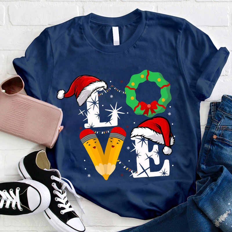 I Love Christmas Teacher T-Shirt
