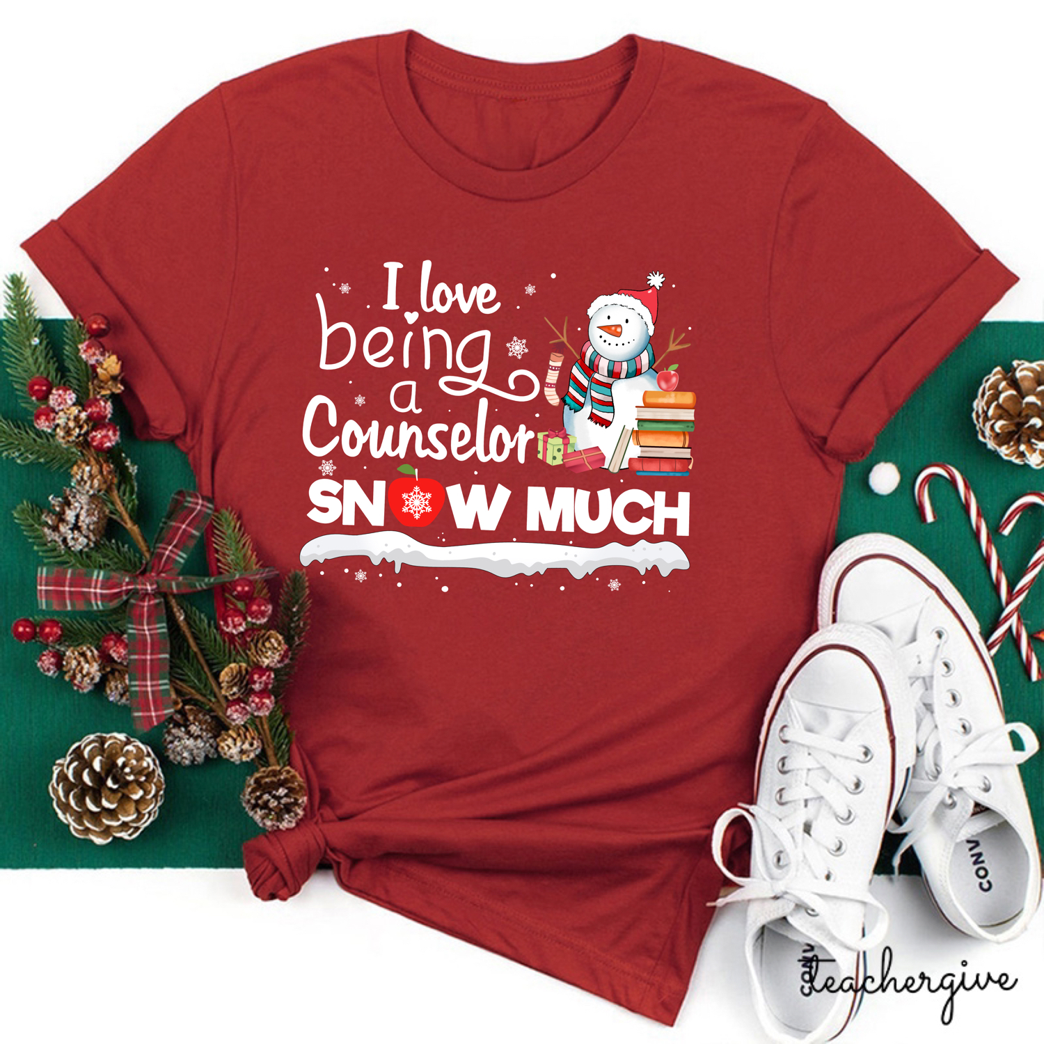 I love Being A Counselor Snow Much Teacher T-Shirt