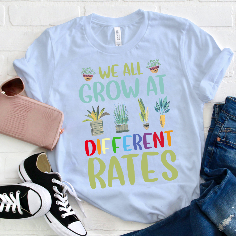 We All Grow At Different Rates Leaves T-Shirt