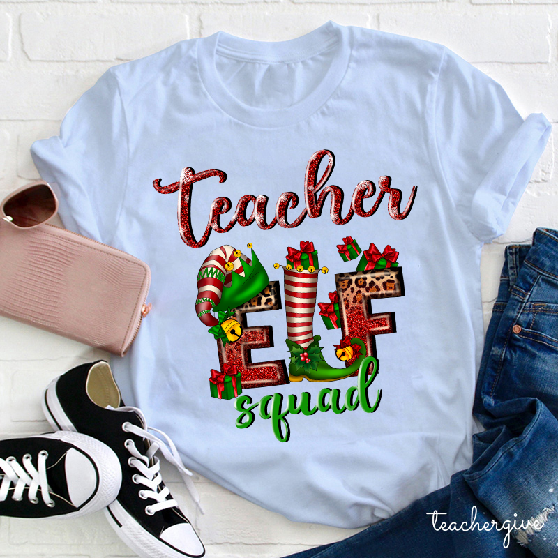 Teacher Elf Squad Teacher T-Shirt