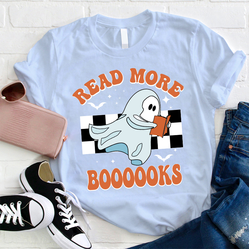 Read More Boooooks Bookish Ghost Teacher T-Shirt