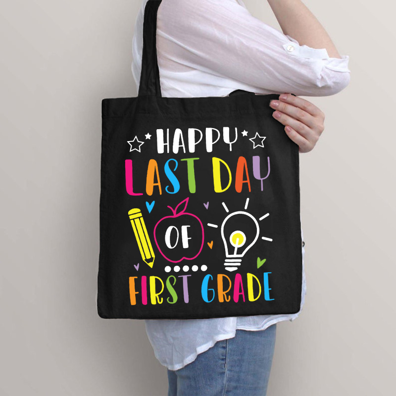 Personalized Happy Last Day Tote Bag