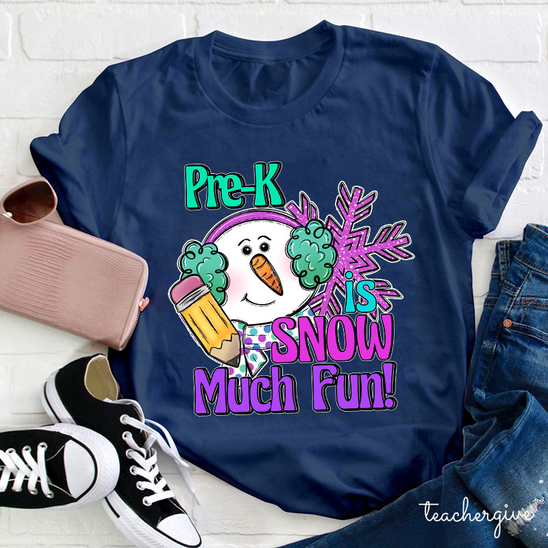Personalized Is Snow Much Fun Teacher T-Shirt