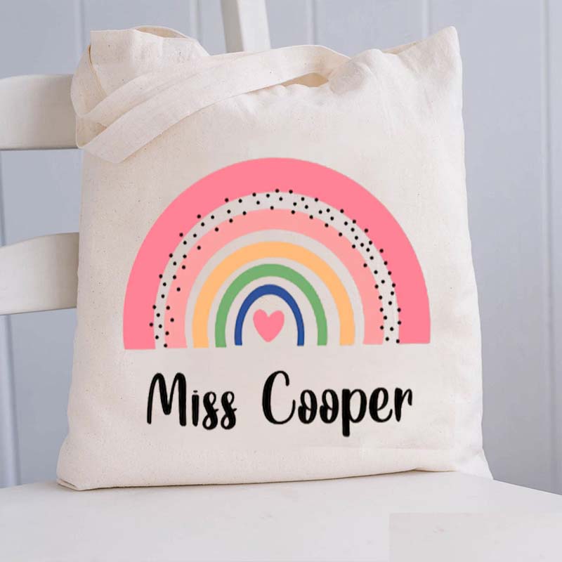 Personalized Teacher Gift Tote Bag