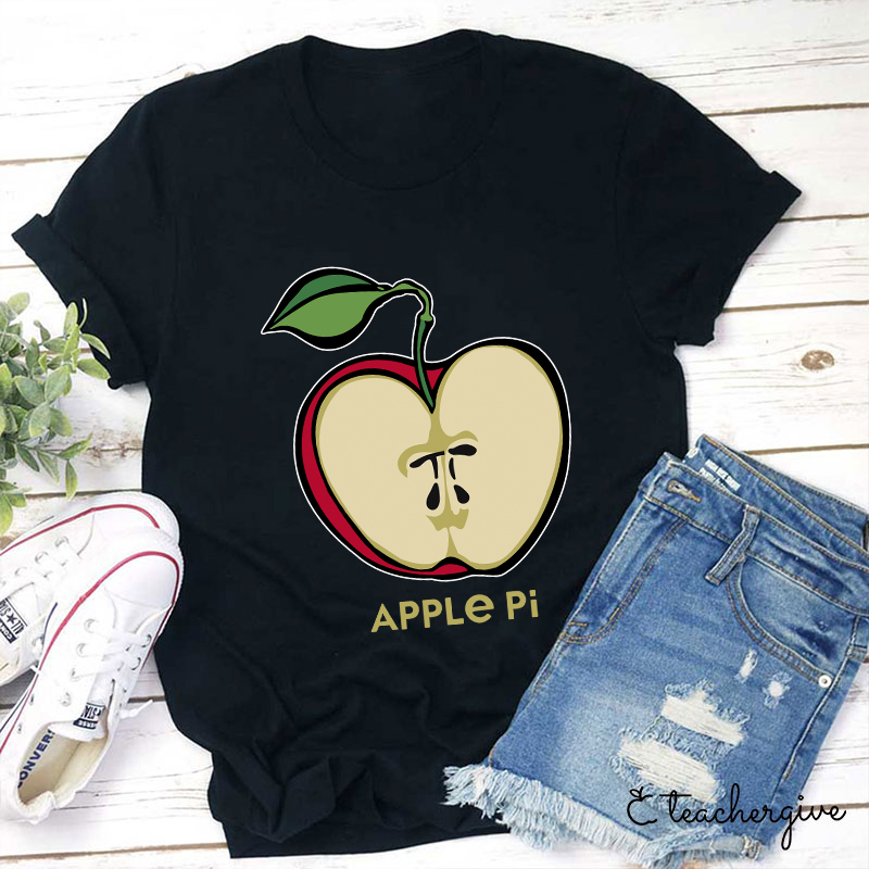 Apple Pi Day Teacher T-Shirt