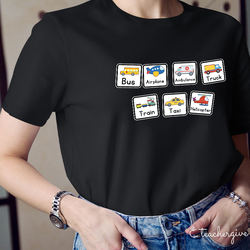 Transportation Visuals Special Education Teacher T-Shirt