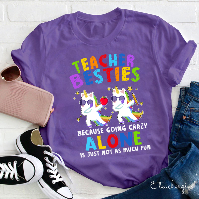 Unicorn Teacher Besties T-Shirt