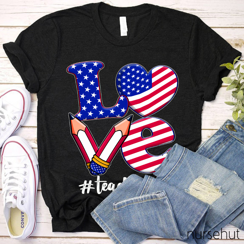 Love Pencil American T-Shirt
