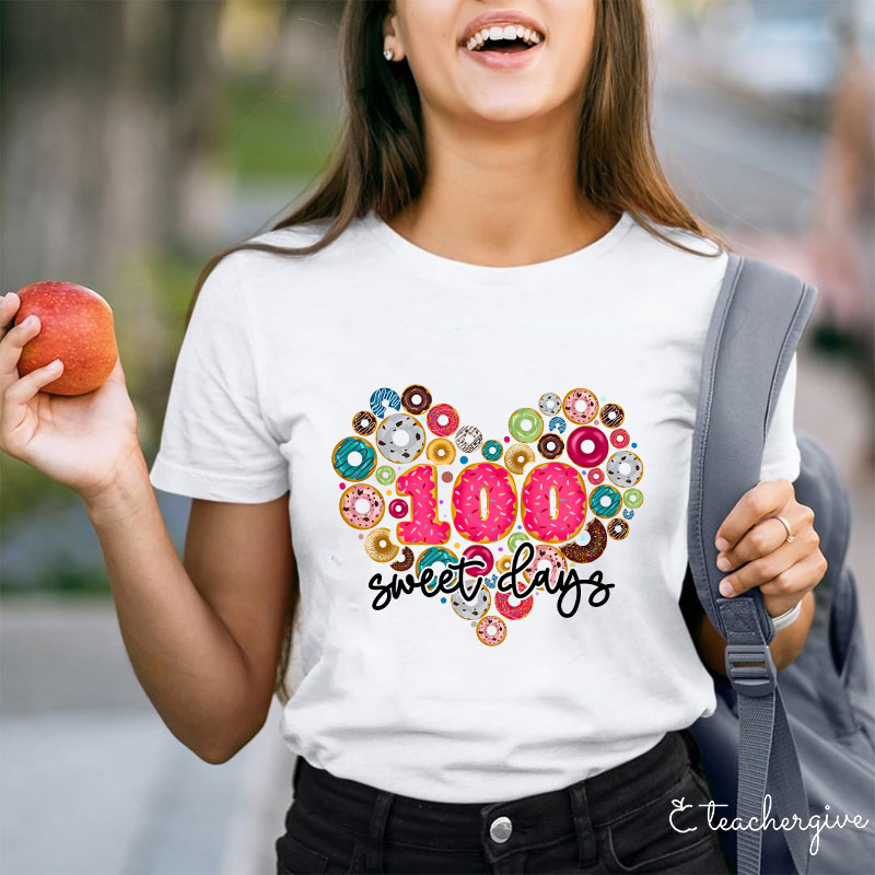 100 Sweet Days Teacher T-Shirt