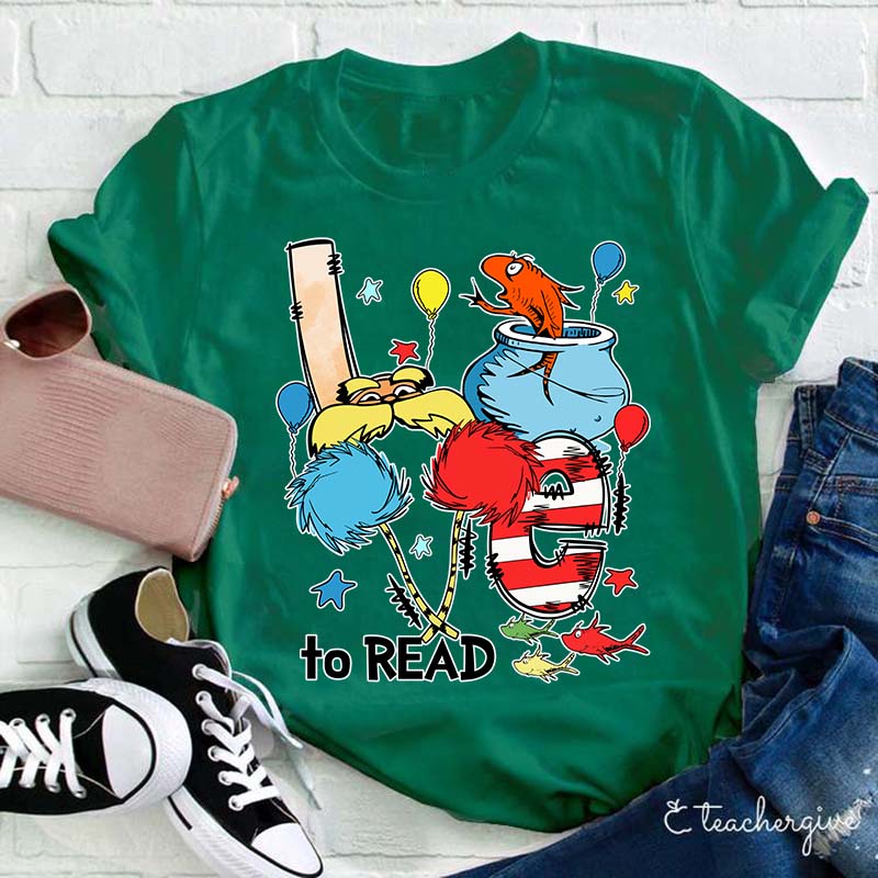 Love To Read Teacher T-Shirt